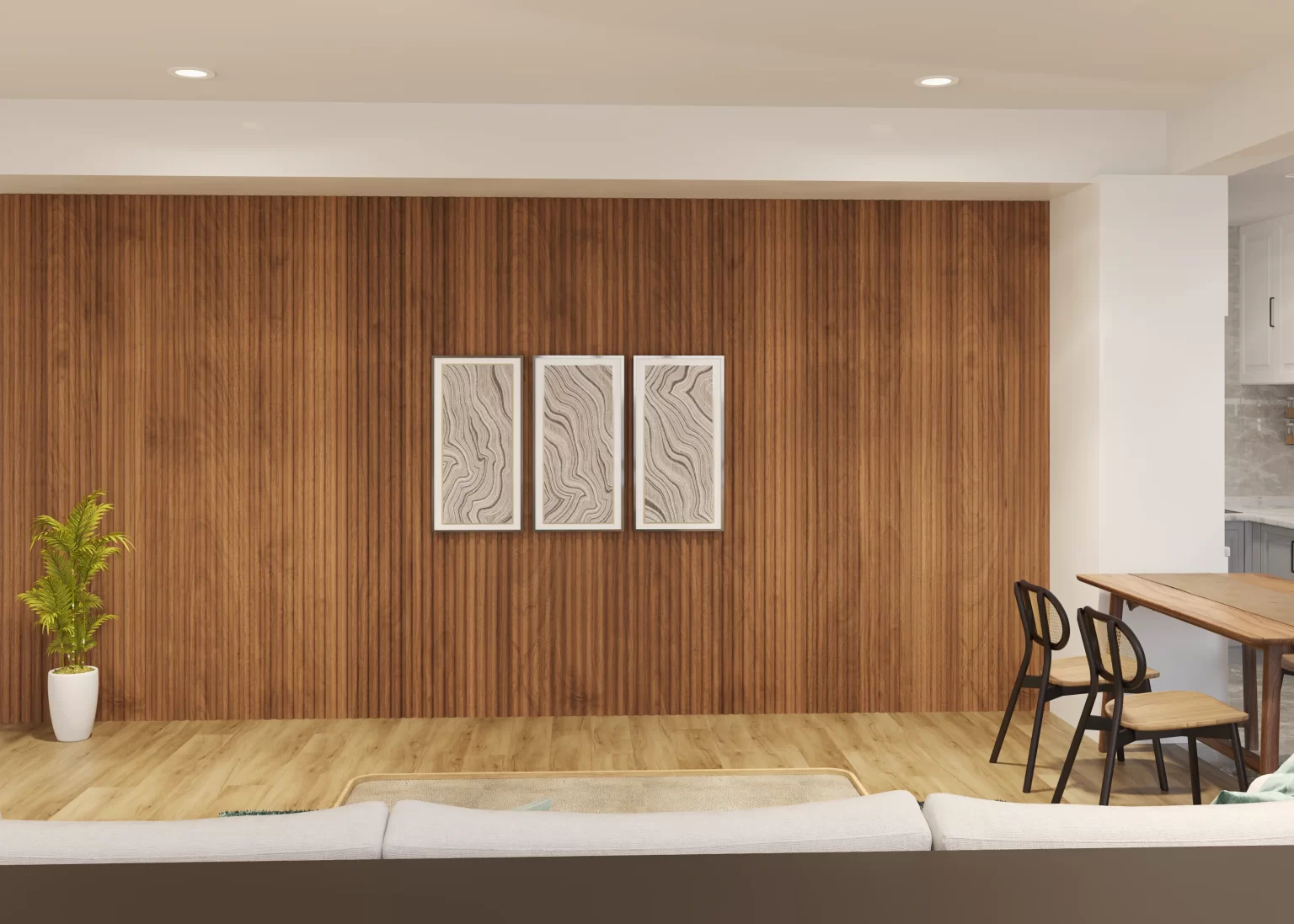 Pare India Dome fluted panels - Contemporary curved design wall panels