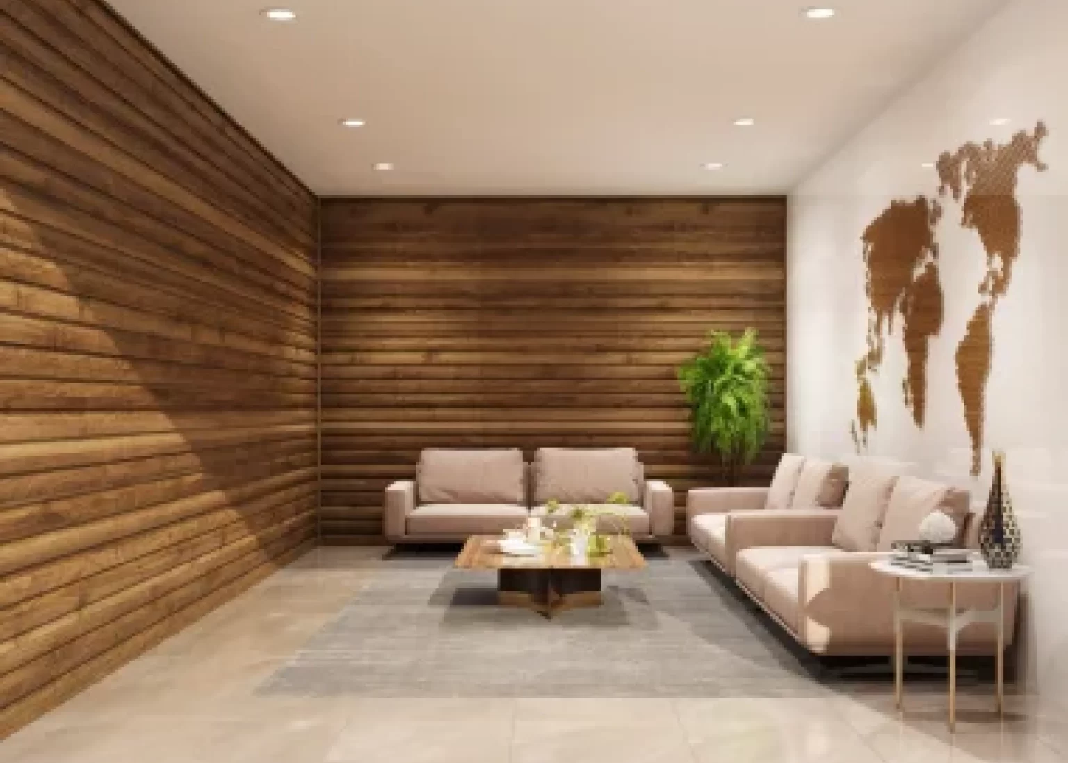 Pare Wave flowing wall panel with wave patterns
