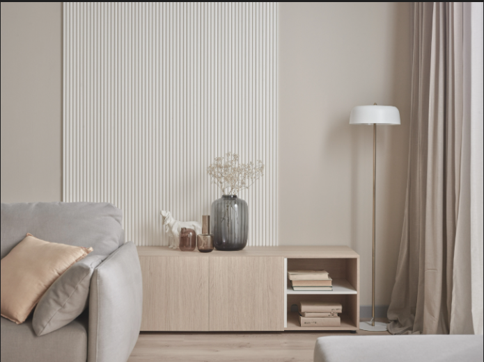 Vox Linerio linear wall panel with geometric design